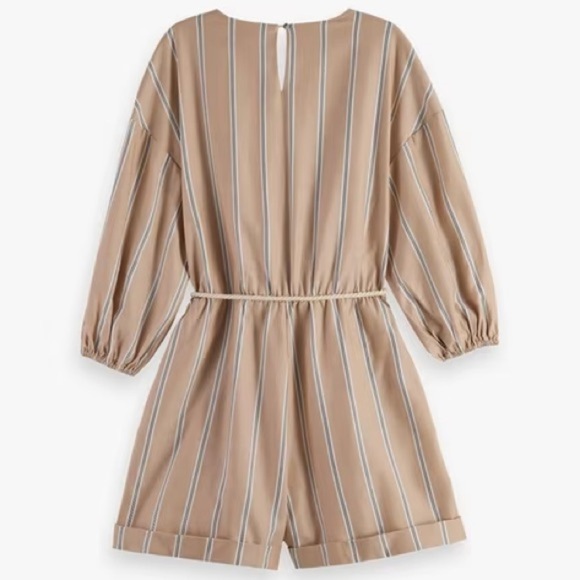 Scotch & Soda Beige and White Striped Romper - Picture 16 of 16